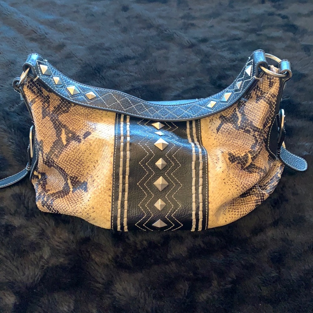 Snakeskin American west purse